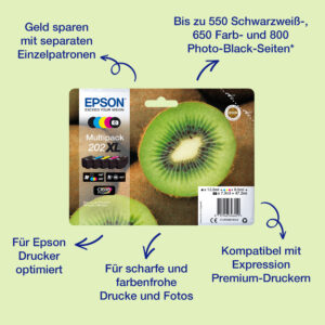 Epson Multipack 202XL - 5er-Pack - mit h