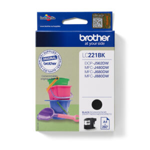 Brother LC221BK - Schwarz - original - T