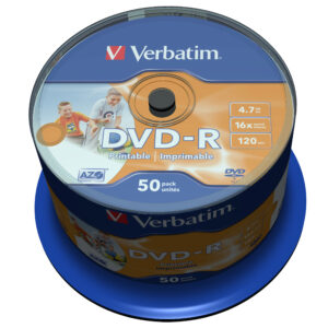 DVD ROH-R 4.7GB/ 16x Verbatim print. (50er Sp.)