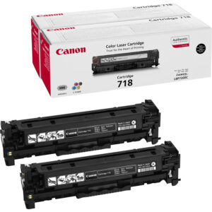 Canon 718 Black - 2er-Pack - Schwarz - o
