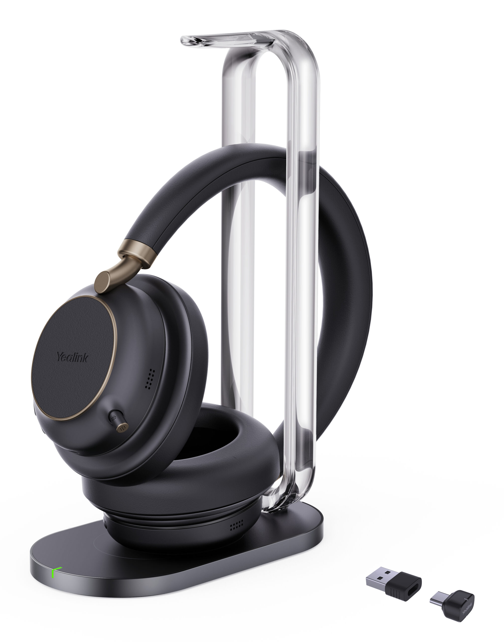 Yealink Bluetooth Headset - BH76 Plus with Charging Stand Teams Black USB-C/A
