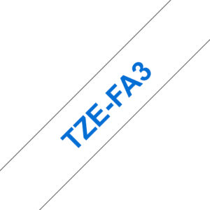 Brother TZe-FA3 - Gewebe - Blau auf Weiß