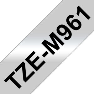 Brother TZe-M961 - Schwarz auf Silber (m