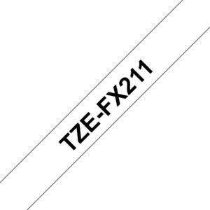 Brother TZe-FX211 - Schwarz auf Weiß - R