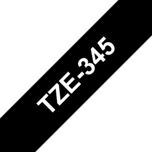 Brother TZe-345 - Selbstklebend - Weiß a