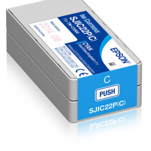 Epson SJIC22P(C) - Cyan - original - Tin