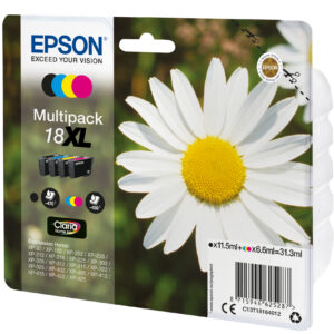 Epson 18XL - 4er-Pack - XL - Schwarz, Ge