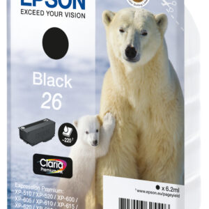 Epson 26 - 6.2 ml - Schwarz - original -