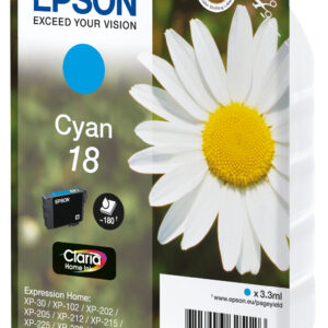 Epson 18 - 3.3 ml - Cyan - original - Ti