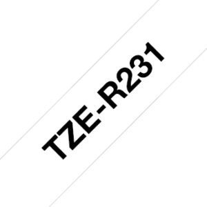 Brother TZe-R231 - Schwarz auf Weiß - Ro
