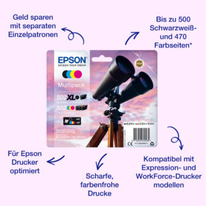 Epson 502 - 3.3 ml - Cyan - original - B