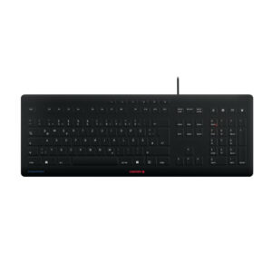 CHERRY Keyboard STREAM PROTECT [DE] black mit hochwertiger Schutzmembran