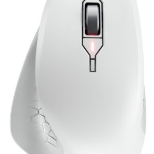 CHERRY Mouse STREAM COMFORT Wireless white Ergonomisch (Rechtshänder), 4000 dpi