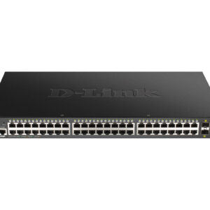 D-Link Switch DGS-1250-52XMP 48xGBit/4xSFP+ PoE (370W) 19" Managed