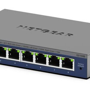 Netgear 8Port Switch 10/100/1000 GS108E GS108E-400EUS