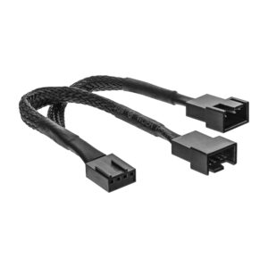inLine® Y-Kabel für PWM Lüfter 4pol Molex 1 Stecker / 2 Buchse, 0,15m