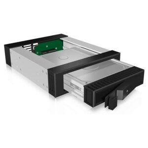 Wechselrahmen ICY-BOX IB-129SSK-B SATA Mobile Rack 1x 3,5"/2,5" SATA/SAS HDD zu 1xSATA Host