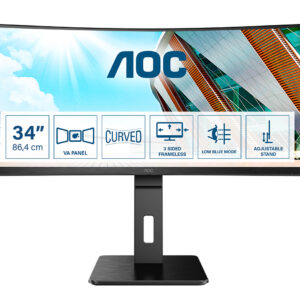 AOC CU34P2A - LED-Monitor - gebogen - 86