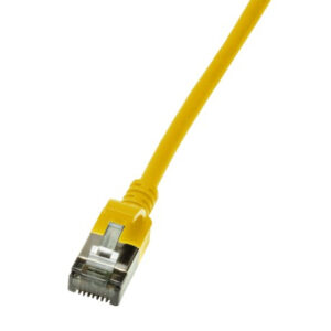 Kabel LAN U/FTP (Patchkabel) SLIM CAT6 0,5m yellow