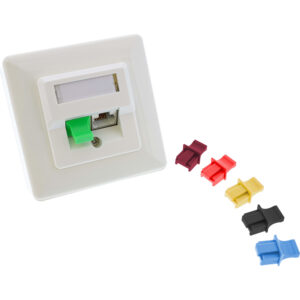 inLine Staub-Schutzkappe LAN RJ45, schwarz/black/noir
