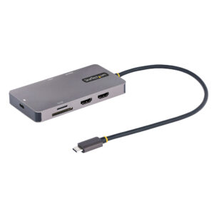 USB C Multiport Adapter Dual 4K HDMI, PD