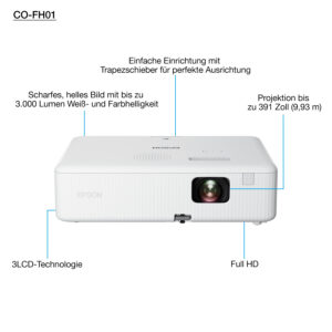 Epson CO-FH01 - 3-LCD-Projektor - tragba