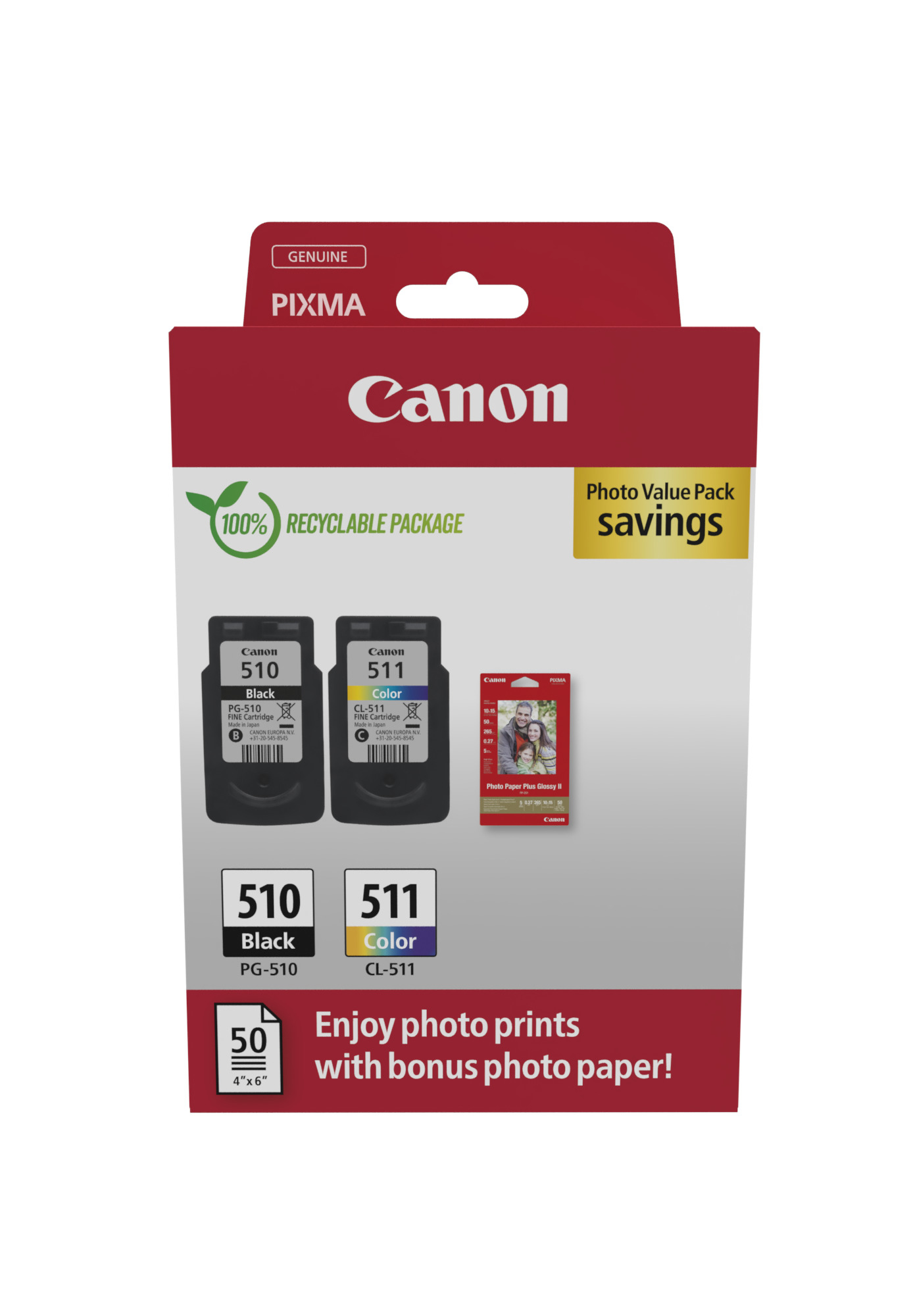 Canon PG-510/CL-511 Photo Paper Value Pa