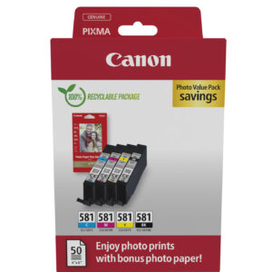Canon CLI-581 C/M/Y/BK Photo Value Pack