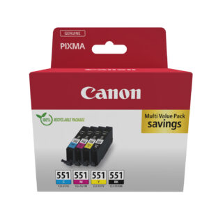 Canon CLI-551 BK/C/M/Y Multipack - 4er-P