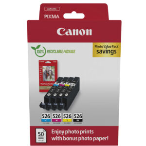 Canon CLI-526 C/M/Y/BK Photo Value Pack
