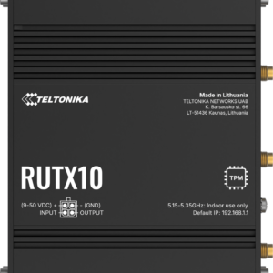 Teltonika · Router · RUTX10 · Ethernet Router, 4x Gigabit LAN Port, Dual Band WiFi (Wave-2 802.11ac), USB, Bluetooth, M2M