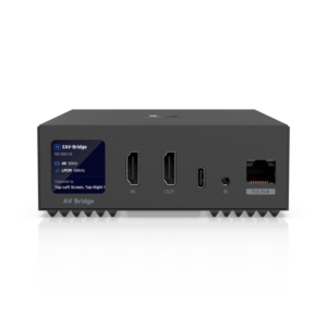 Ubiquiti Enterprise Audio/Video Bridge • 2x HDMI in/out • 2x XLR female • 2x XLR male • UniFi • EAV-Bridge