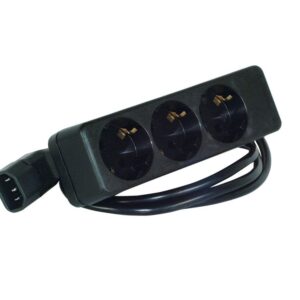 Effekta USV Steckdosenleiste, Kaltgeräte-Stecker(C14)/Steckdosen(CEE7), 3-fach,