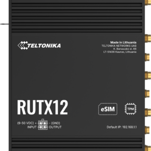 Teltonika · Router · RUTX12 · Dual LTE CAT6 Router WLAN, Dual Band WiFi (Wave-2 802.11ac), 2 SIM