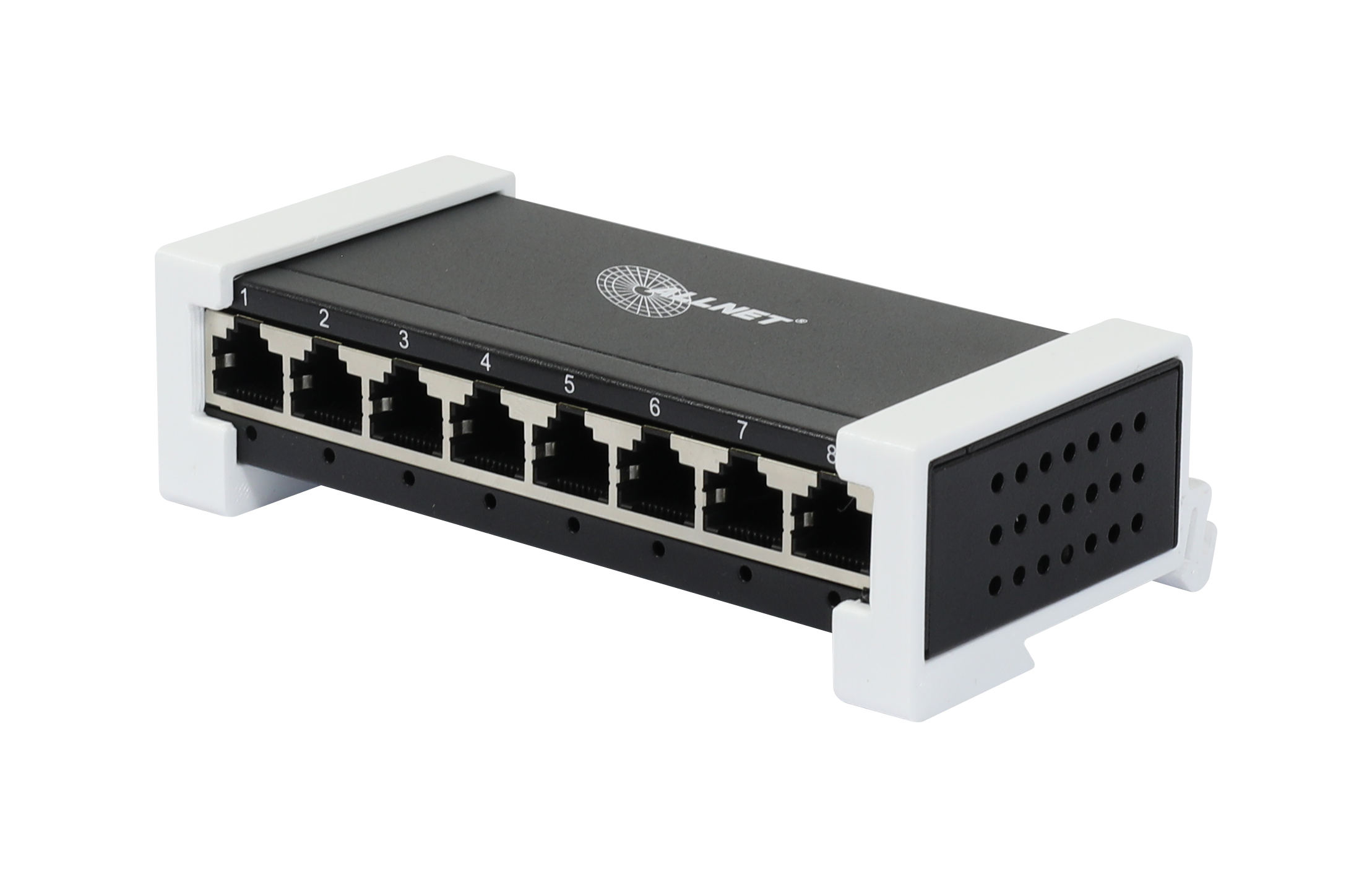 ALLNET Switch unmanaged Layer2 8 Port • 8x 1GbE • Lüfterlos • inkl. DIN-Halter