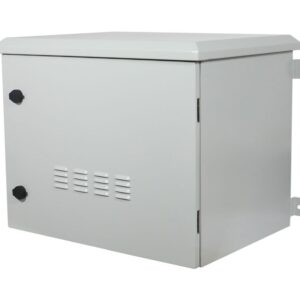 ALLNET 19"Wandgehäuse, 6HE, T488mm, Lichtgrau, IP55, SO-Serie, incl. 2-Fach Lüftereinheit