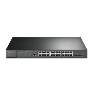 Omada by tp-link Switch full managed Layer2+ 28 Port • 24x 1 GbE • 4x SFP+ • PoE Budget 384 Watt • 24x PoE at • 19” • Omada • SG3428XMP