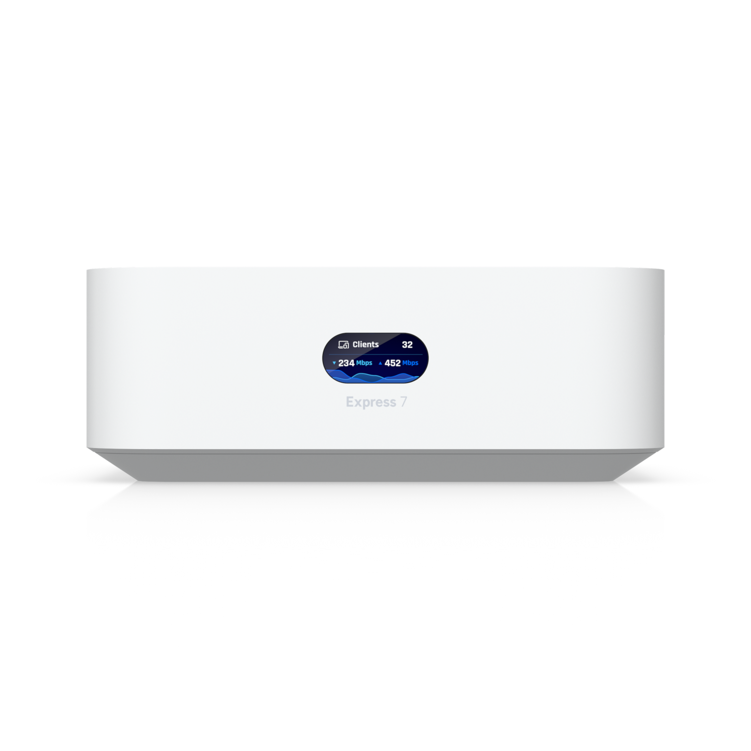 Ubiquiti Express 7 • UniFi OS Console • 2.3 Gbps IDS/IPS • 1x 10 GbE • 1x 2,5 GbE • 30+ Devices • WIFI7 • BE10600 • UX7