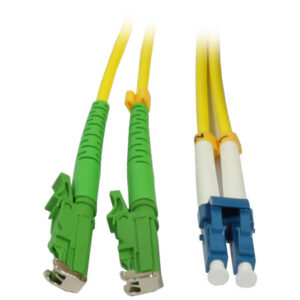 LWL-2-Faser-Patchk. 1,0mtr.LSH(E2000APC)-LC, 9/125um, OS2, G657A2, AD=3mm, Synergy 21,