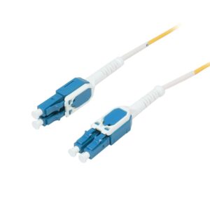 LWL-2-Faser-Patchk. 0.5mtr.LC-LC, 9/125um, OS2, Uniboot(drehbar), Push/Pull, AD=2mm, Synergy 21