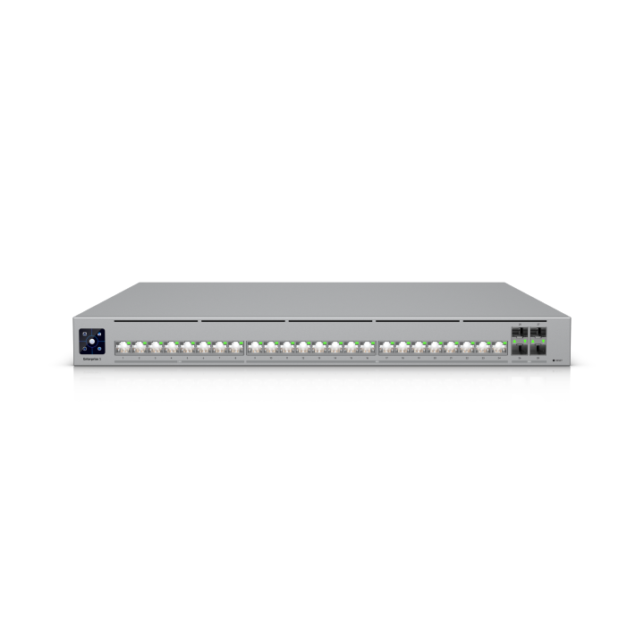 Ubiquiti Switch full managed Layer3 28 Port • Stacking • 16x 10GbE • 8x 2,5GbE • 4x SFP28 • 19" • UniFi • ECS-24S