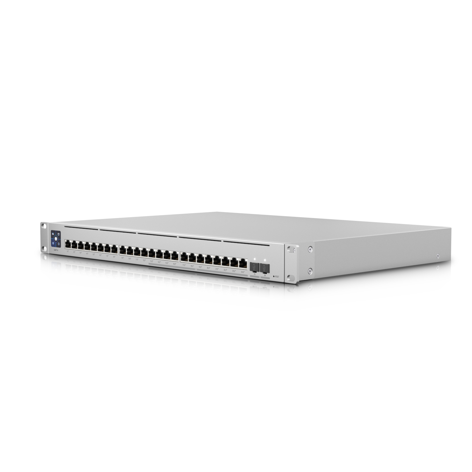 Ubiquiti Switch full managed Layer3 26 Port • 12x 2,5 GbE • 12x GbE • PoE Budget 400W • 24x PoE at • 2x SFP+ • 19” • UniFi • USW-Enterprise-24-POE