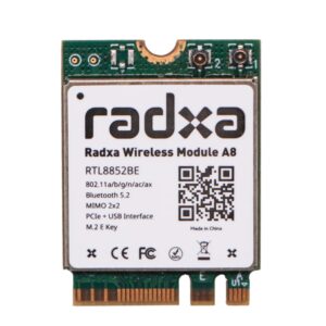 Radxa zbh. M.2 WiFi 6 and BT5.2 Wireless Module A8
