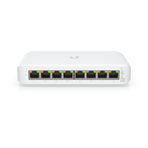 Ubiquiti Switch smart managed Layer2 8 Port • 8x GbE • PoE Budget 52W • 4x PoE at • Desktop • Lüfterlos • UniFi • USW-Lite-8-POE