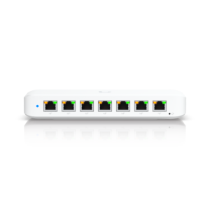 Ubiquiti Switch full managed Layer2 8 Port • 8x GbE • PoE Budget 52W • 7x PoE at • 1x PoE bt In • Desktop • Lüfterlos • UniFi • USW-Ultra-60W