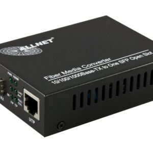 ALLNET Medienkonverter 10/100/1000BASE-T auf 1000BASE-SX/-LX Single/-Multimode SFP Mini-GBIC Anschluss "ALL-MC104G-SFP1"