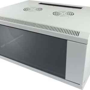 ALLNET 19"Wandgehäuse, 22HE, 1-teilig, T600mm, Lichtgrau, SMC-Serie,