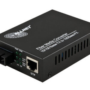 ALLNET Medienkonverter 10/100BASE-TX auf 100BASE-FX Singlemode SC Anschluss 20km "ALL-MC106-SC-SM"