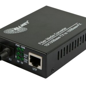 ALLNET Medienkonverter 10/100BASE-TX auf 100BASE-FX Multimode ST Anschluss "ALL-MC107-ST-MM"