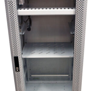 ALLNET 19"Schrank, 22HE, B600/T 600mm, Glastür, Lichtgrau, SNB-Serie,